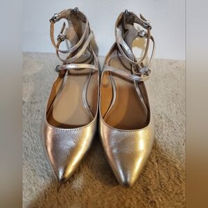 Banana Republic silver flat